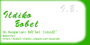 ildiko bobel business card